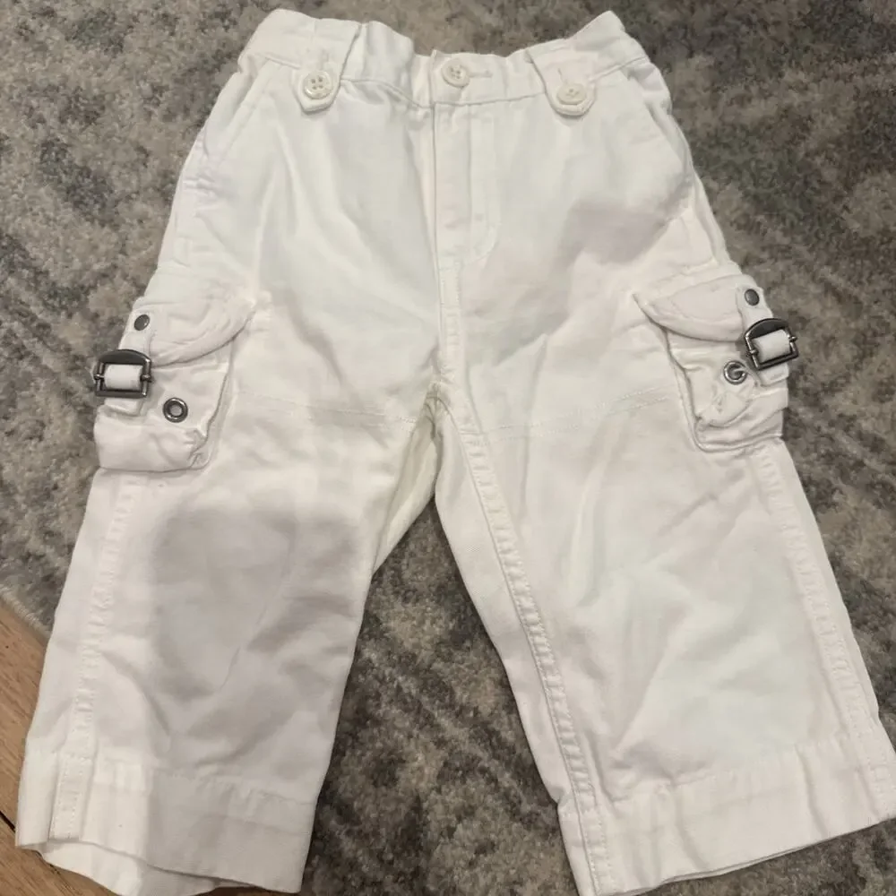 Ralph Lauren Baby Boy Pants 24 Months Off White 100 Cotton Preppy Quiet Luxury